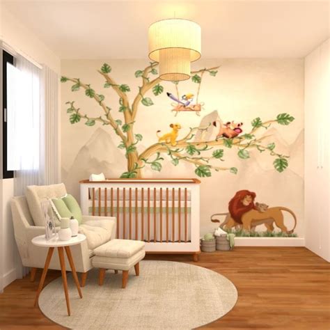 Quarto Rei Leão Quarto rei leão Quarto de bebe planejado Decoração