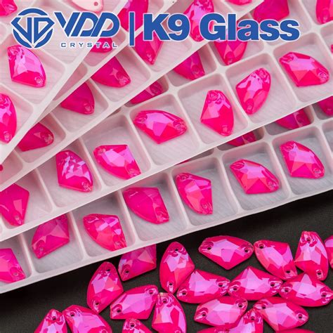 Vdd Galactic Aaaaa K Neon Rose Glass Sew On Rhinestones Sewing Crystal