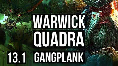 WARWICK Vs GP TOP Rank 4 Warwick Quadra 7 Solo Kills 900 Games