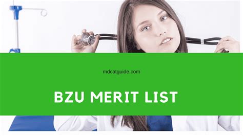 BZU Merit List 2021 MA Msc All Departments MDCAT Guide