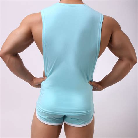 2021 Hot Sale Mens Sexy Cotton Casual Tank Top Men Sleeveless Tops Bodybuilding Undershirts Gay