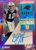 Dj Moore Contenders Optic Rookie Ticket Auto Purple