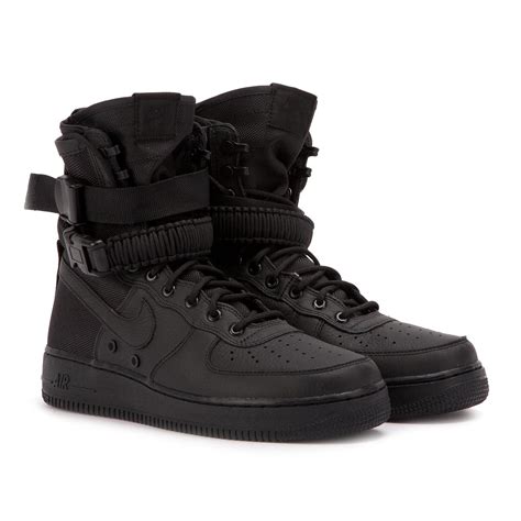 Nike Leather Nike Sf Air Force 1 Hi Triple Black For Men Lyst