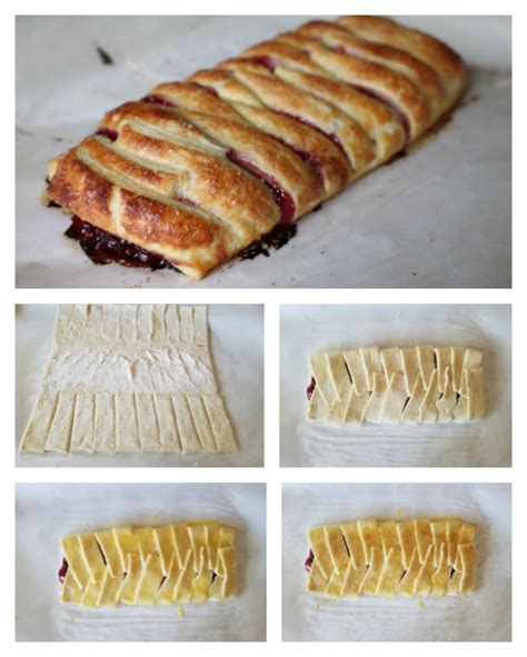 Raspberry Rhubarb Strudel