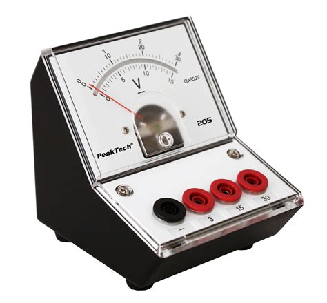 PeakTech P 205 06 Analoges Voltmeter 0 3V 15V 30V DC P 205 06