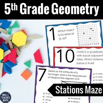 Th Grade Geometry Review Activity G By Mrs E Teaches Math Tpt