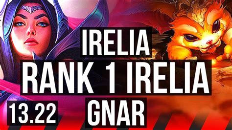 IRELIA Vs GNAR TOP Rank 1 Irelia 6 Solo Kills Rank 10 BR