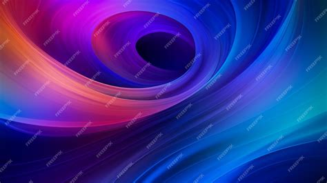 Premium AI Image | Purple and blue wallpaper with a colorful swirl