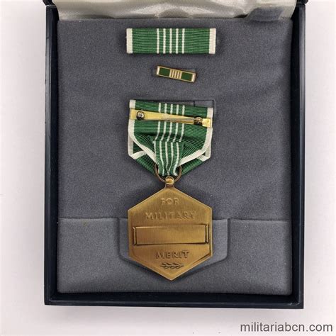 Estados Unidos Army Commendation Medal Arcom Con Caja Y Pasadores