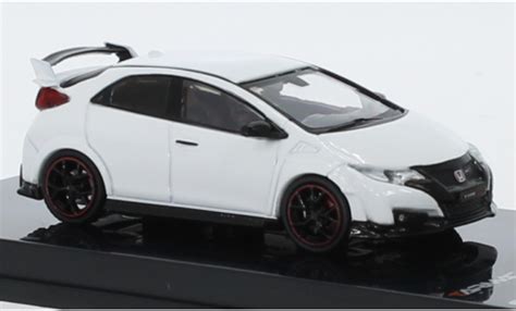 Miniature Honda Civic 1 64 Tarmac Works Type R FK2 Blanche RHD 2016