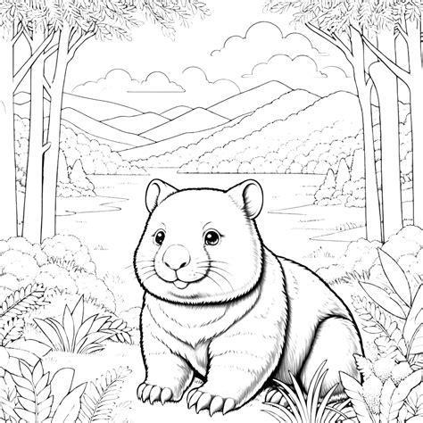 Wombat Coloring Pages 19 - Coloring Pages Gem