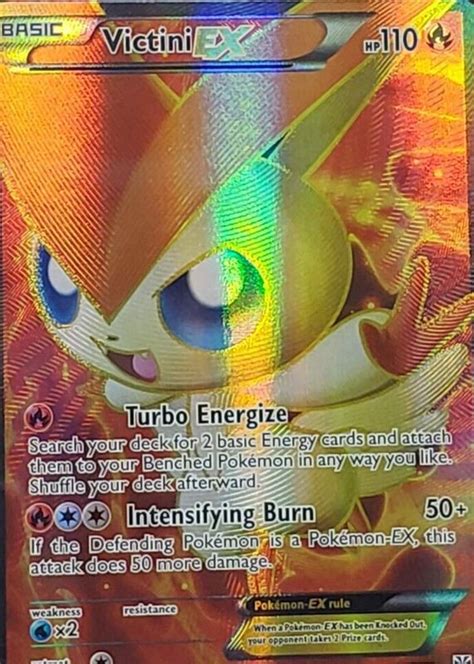 Victini EX 2013 Black White Plasma Storm 131 135 Holo Full Art