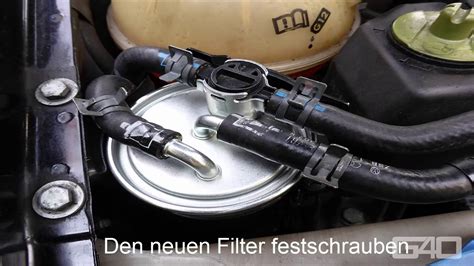 🇩🇪 Vw Golf 4 Tdi Kraftstofffilter Dieselfilter Wechseln Anleitung