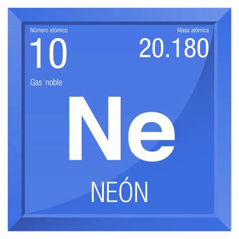 The Element Neon Is Shown In Blue And White With An Orange Stripe On It