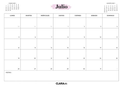 Calendario Julio Para Imprimir Pdf A Powerpoint Imagesee Free 6710