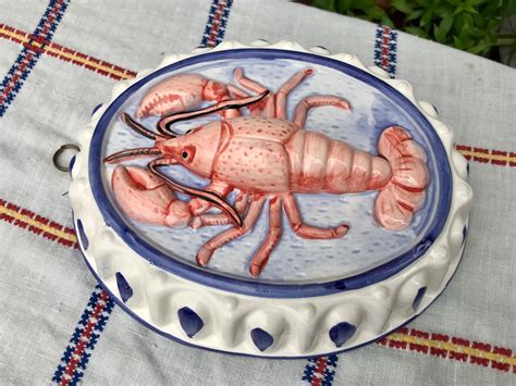 Vintage Ceramic Lobster Decorative Mold X Vintage Etsy