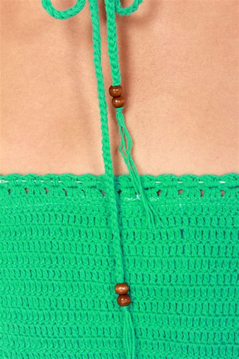 Daydream Believer Bikini Sea Green Bikini Crochet Bikini 100 00