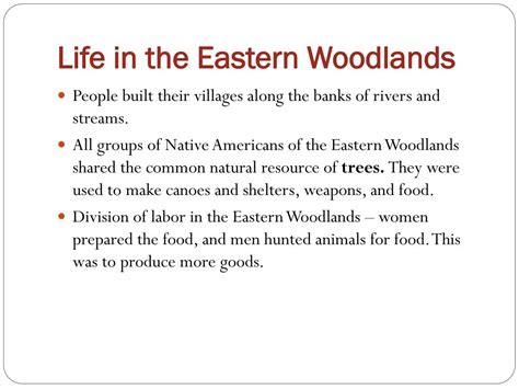 PPT - The Eastern Woodlands PowerPoint Presentation, free download - ID ...