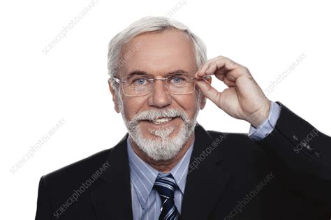 Man Wearing Glasses Stock Image F036 2919 Science Photo Library