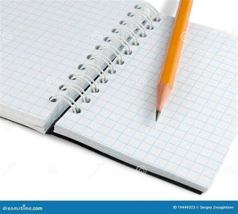 Notebook And Pencil Stock Photos Image