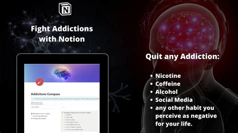 Addiction Compass Fight Addictions With This Notion Template Notion Everything