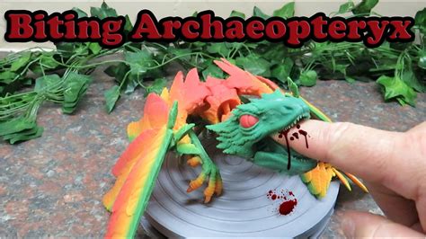 3d Print That Bites Biting Archaeopteryx Youtube