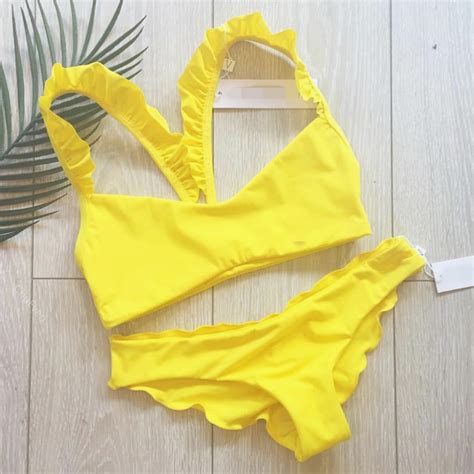 Sexy Swimsuit Summer Beach Ruffle Swimwear Bikini On Luulla