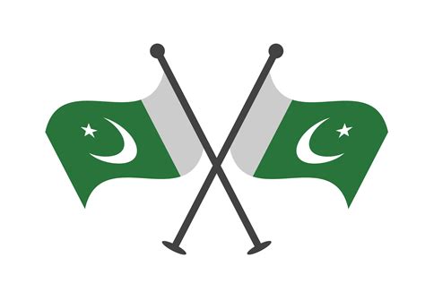 Pakistan cross flag design. Illustration of crossed Pakistan flags ...