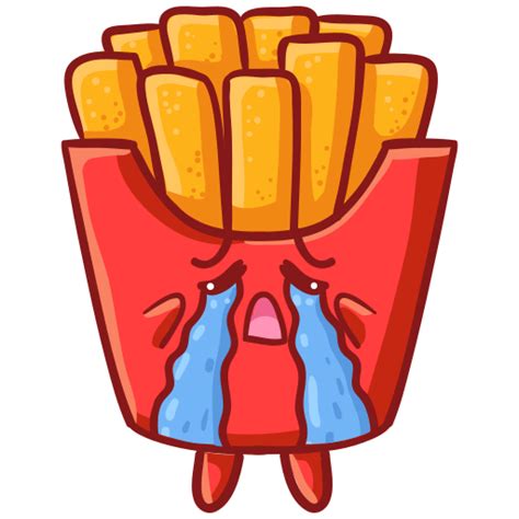 French Fries Generic Outline Color Icon