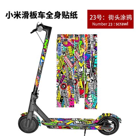 Xiaomi Scooter Full Body Sticker Pro Waterproof M365 Pole F Series