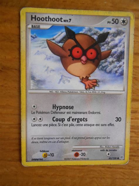 Hoothoot Diamant Et Perle Carte Pokemon