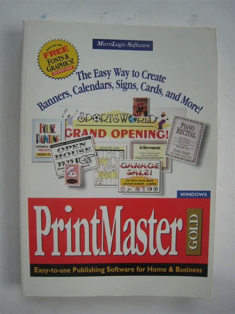 Printmaster Gold Easy To Use Publishing Software For Home And