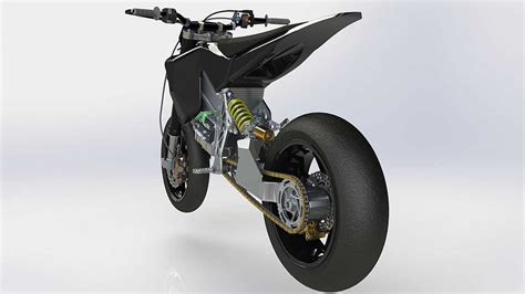 Liion Is An Electric Supermoto From Axiis Tryal Electric Motorcycle Hd