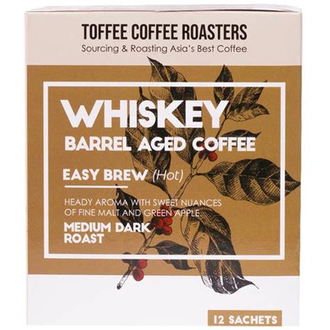 Buy Toffee Coffee Roasters Whiskey Barrel Aged Coffee Easy Brew Hot