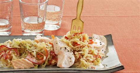 Sauerkrauteintopf Mit Porree Und Lachs Rezept Eat Smarter