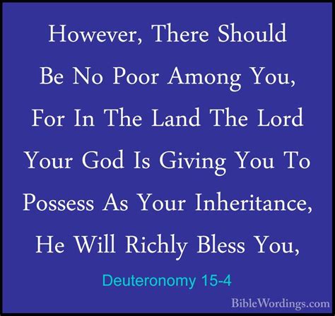 Deuteronomy 15 - Holy Bible English - BibleWordings.com