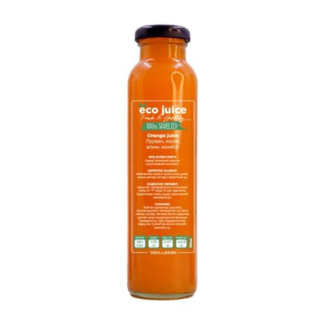 Orange Fresh Juice TOUS LES JOURS MONGOLIA