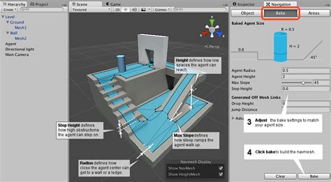 Unity Manual Building A Navmesh