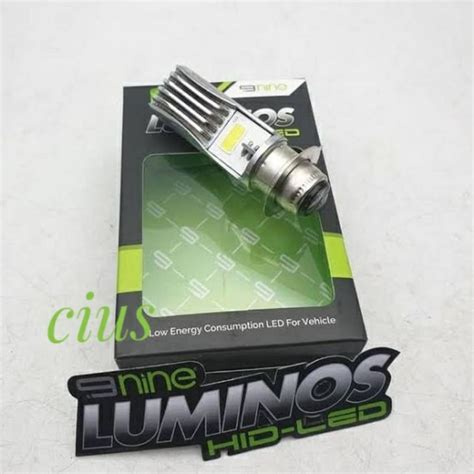 Jual LAMPU LED UTAMA MOTOR H6 COB AC DC NINE LUMINOSLED ECO9 WHITE