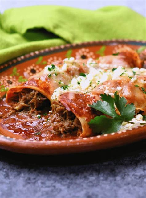 Shredded Beef Green Chiles Enchiladas 24bite® Recipes