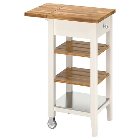 Stenstorp White Oak Kitchen Trolley Ikea