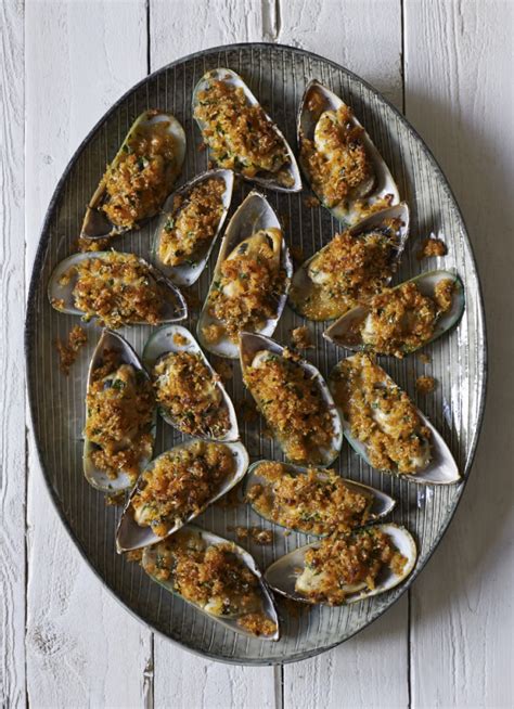 Grilled Mussels With Herb Garlic And Lemon Crumbs Dish Magazine