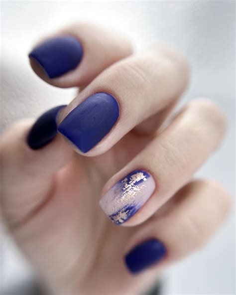 Matte Navy Blue Nails 33 Designs You Will Fall In Love With Nail