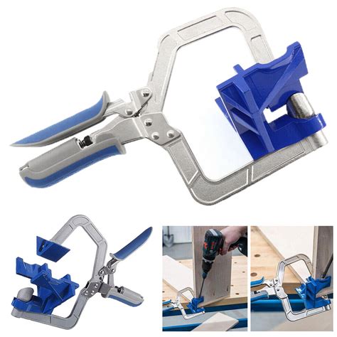 90° Corner Right Angle Clamp Carpenter Kreg Jig Clamps Pocket Hole