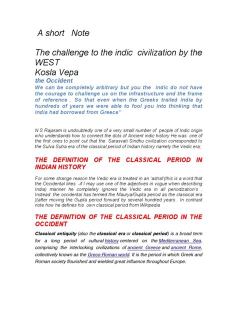 The Definition of The Classical Period | PDF | Classical Antiquity ...