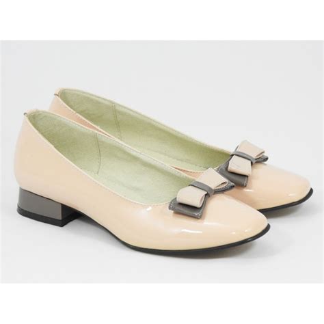 Pantofi Dama Piele Bej Nude Marisa