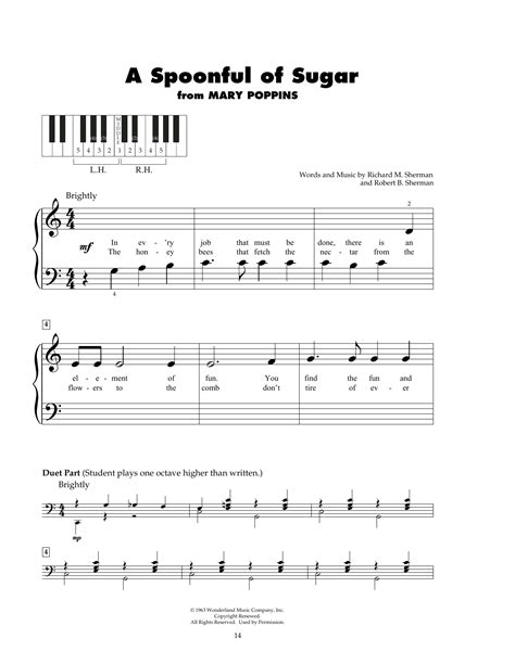 A Spoonful Of Sugar From Mary Poppins By Sherman Brothers Sheet Music