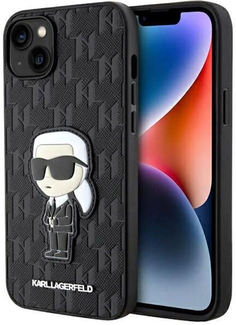 Karl Lagerfeld Saffiano Monogram Nft Ikonik Etui Iphone 14 Plus Etui