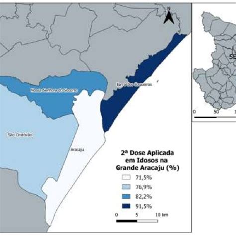 Percentual De 2º Doses Aplicadas Na População Idosa Da Grande Aracaju