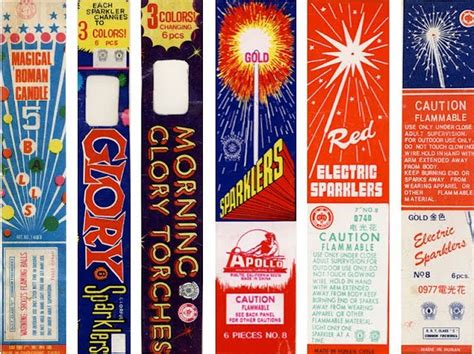 Vintage Fireworks Packaging Snap Crackle Pop